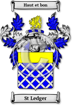 St Ledger Family Crest Download (jpg) Legacy Series - 150 DPI